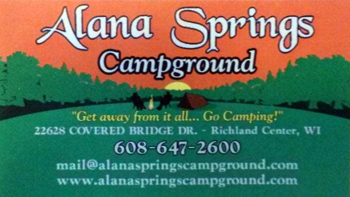 Camper-submitted photo at Alana Springs Lodge and Campground near Richland Center, WI