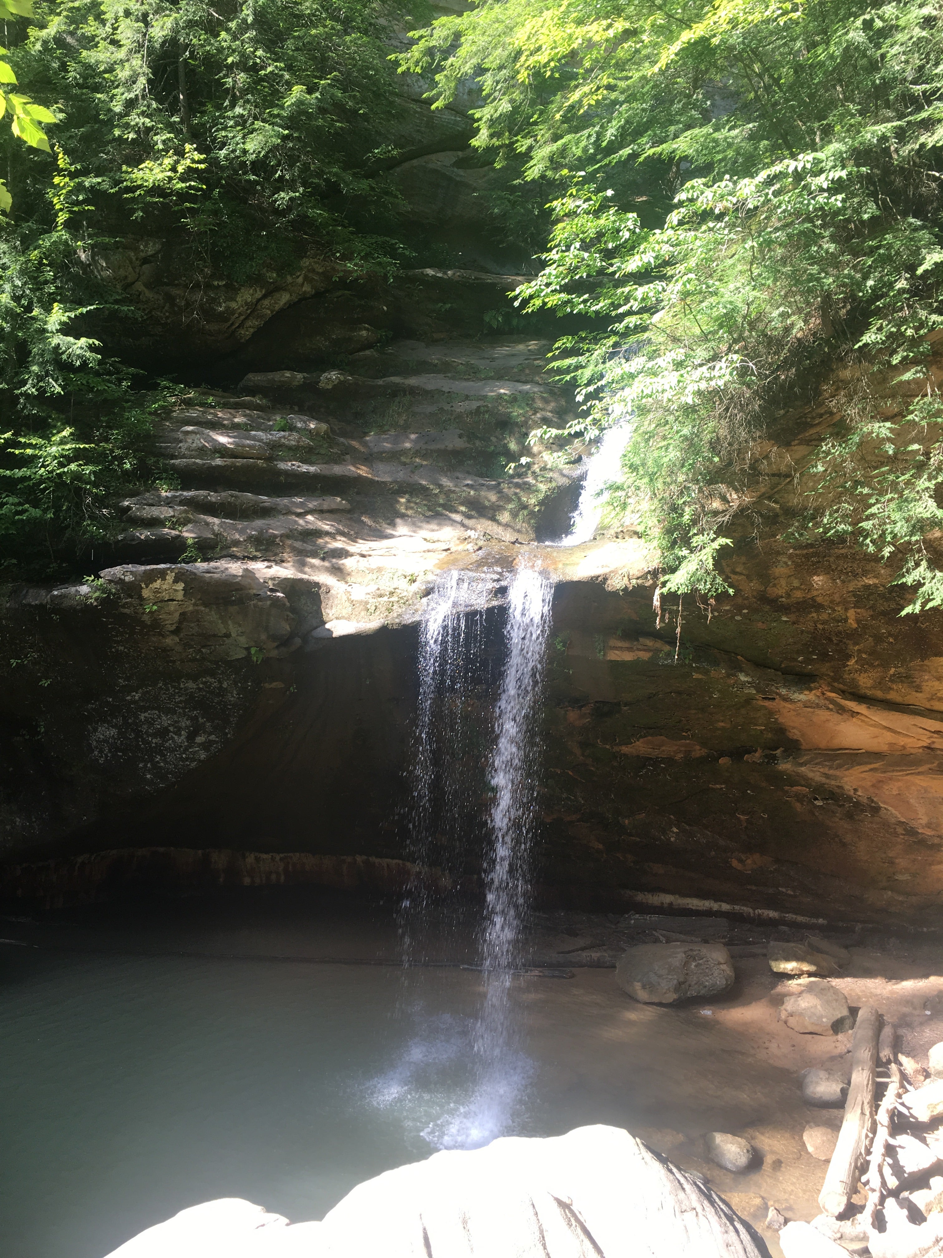 Waterfall at the bottom 