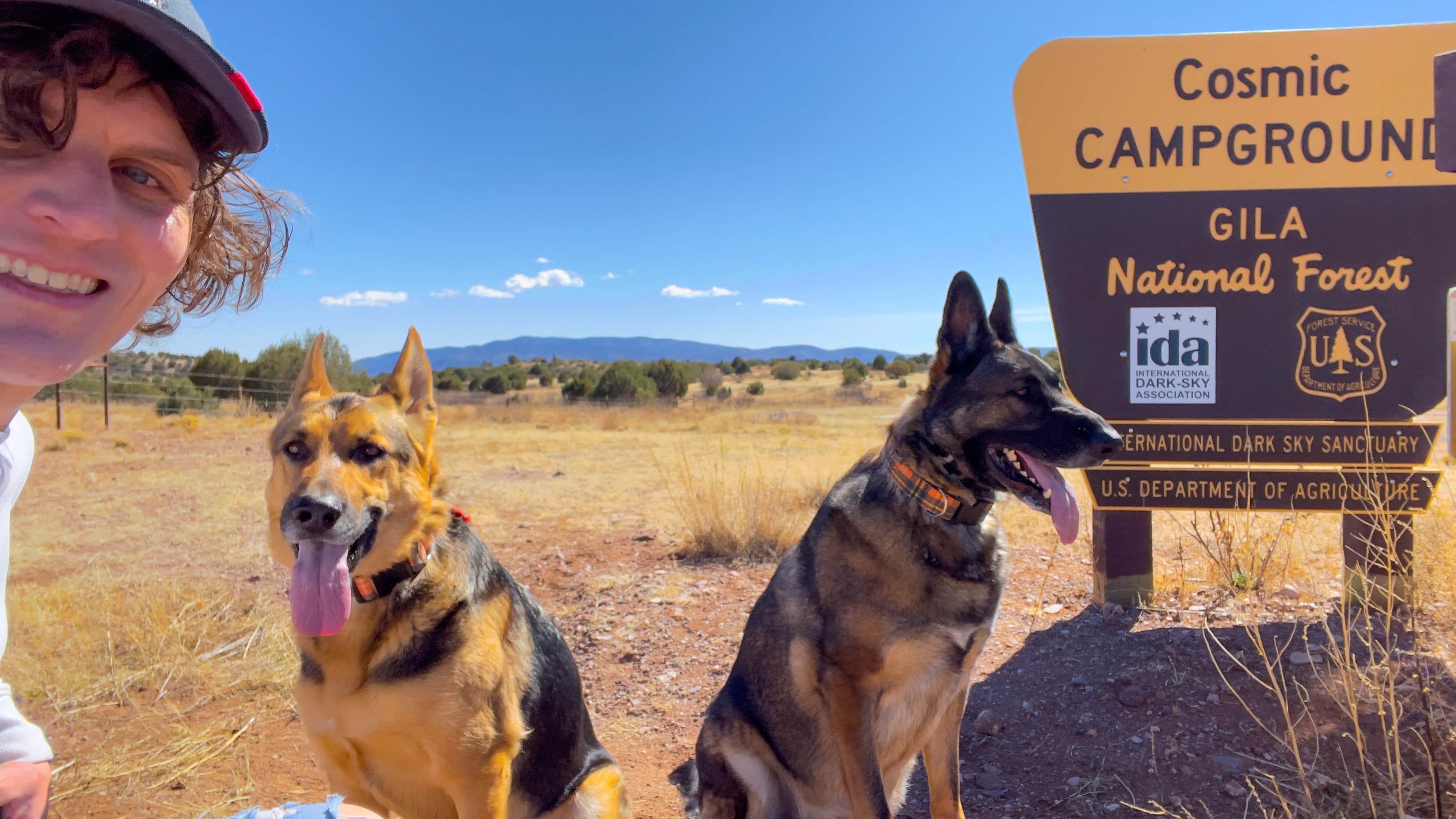 will's photo of camping with pets at Cosmic Campground near Morenci, AZ