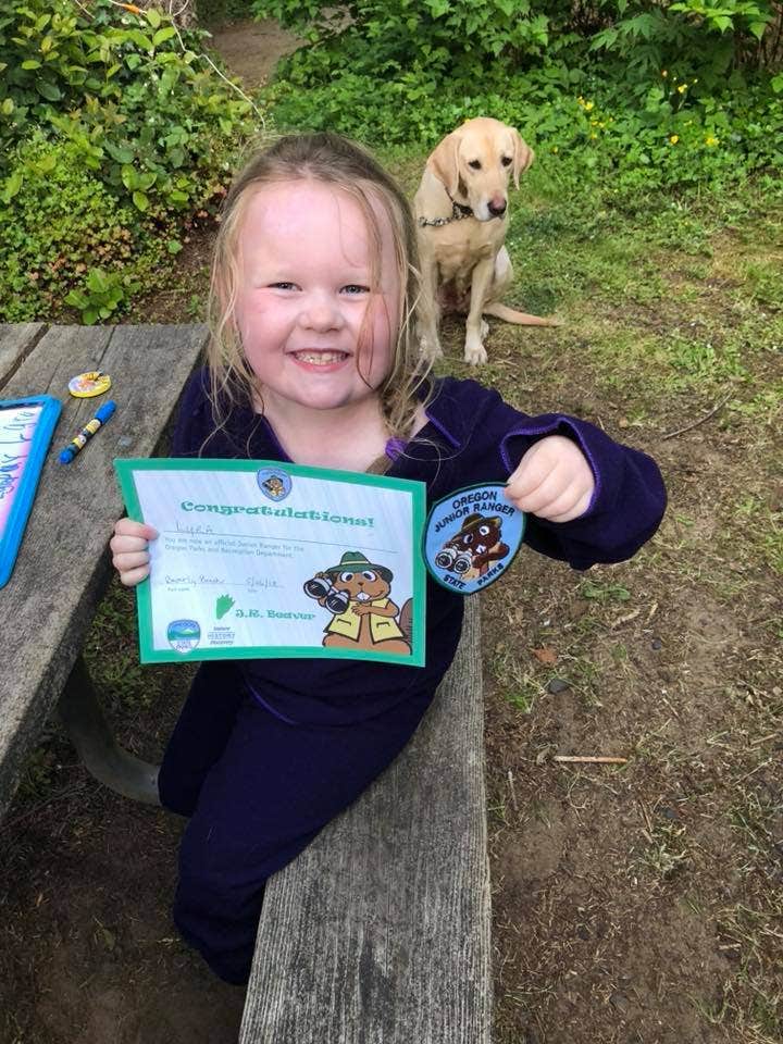 Kelli B.'s photo of camping with pets at Beverly Beach State Park Campground near Newport, OR