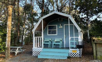 kelly N.'s photo of glamping accommodations at Gulf Shores-Pensacola West KOA near Perdido Key, FL