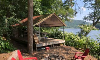 Camping near Kittatinny Campground: Slumberland at the River's Edge, Barryville, New York