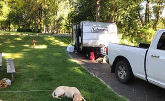 Kelli B.'s photo of camping with pets at Clyde Holliday State Recreation Site Campground near Prairie City, OR