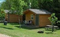 Steven N.'s photo of a cabin at Chris' Campground near Devils Tower National Monument