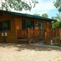 Steven N.'s photo of a cabin at Chris' Campground near Deadwood, SD