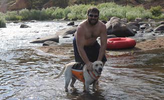 Melissa J.'s photo of camping with pets at Happy Meadows near Pike and San Isabel National Forests and Cimarron and Comanche National Grasslands