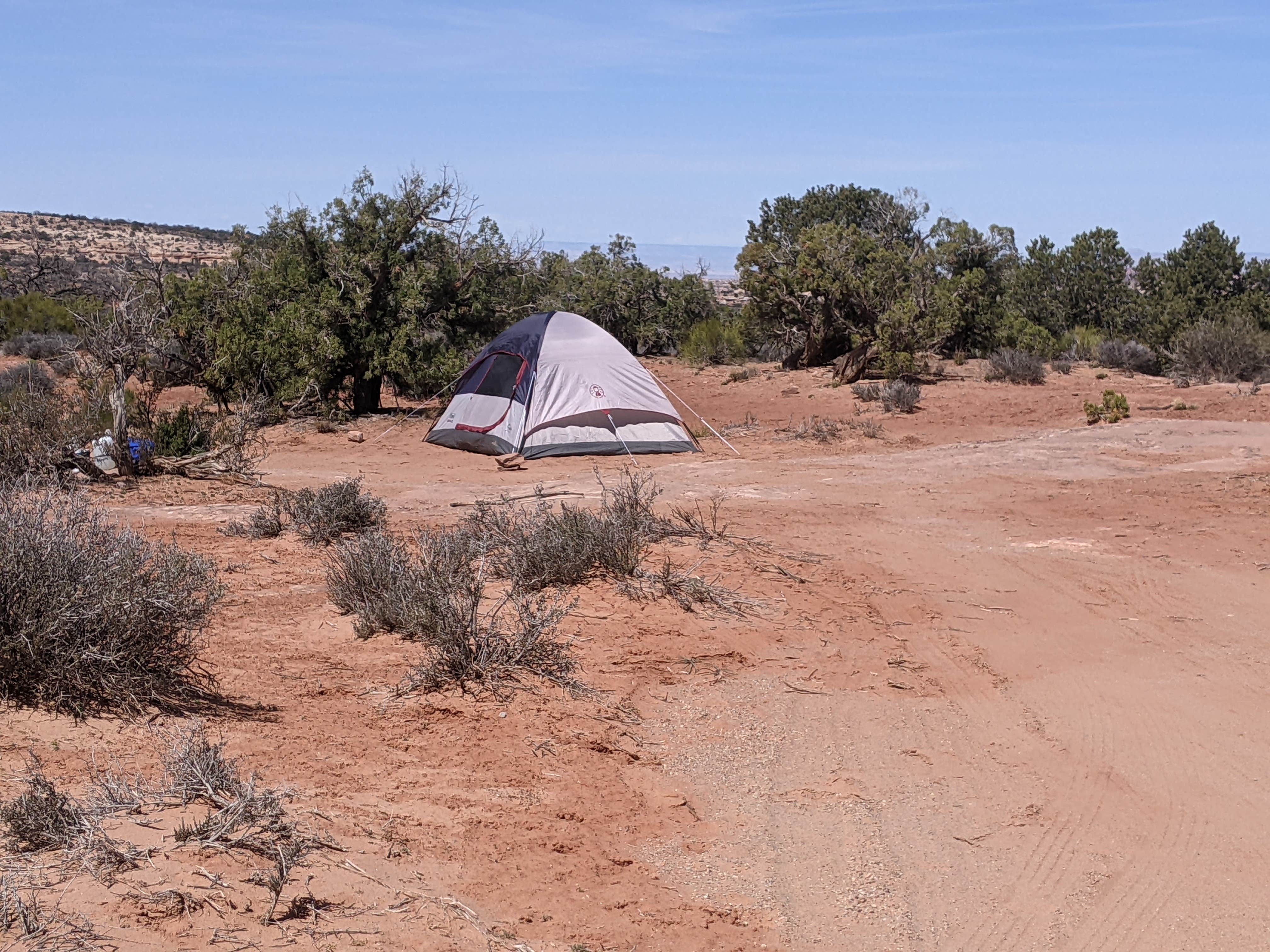 Greg L.'s photo of tent camping at BLM Mineral Point Road Dispersed Camping near Hanksville, UT
