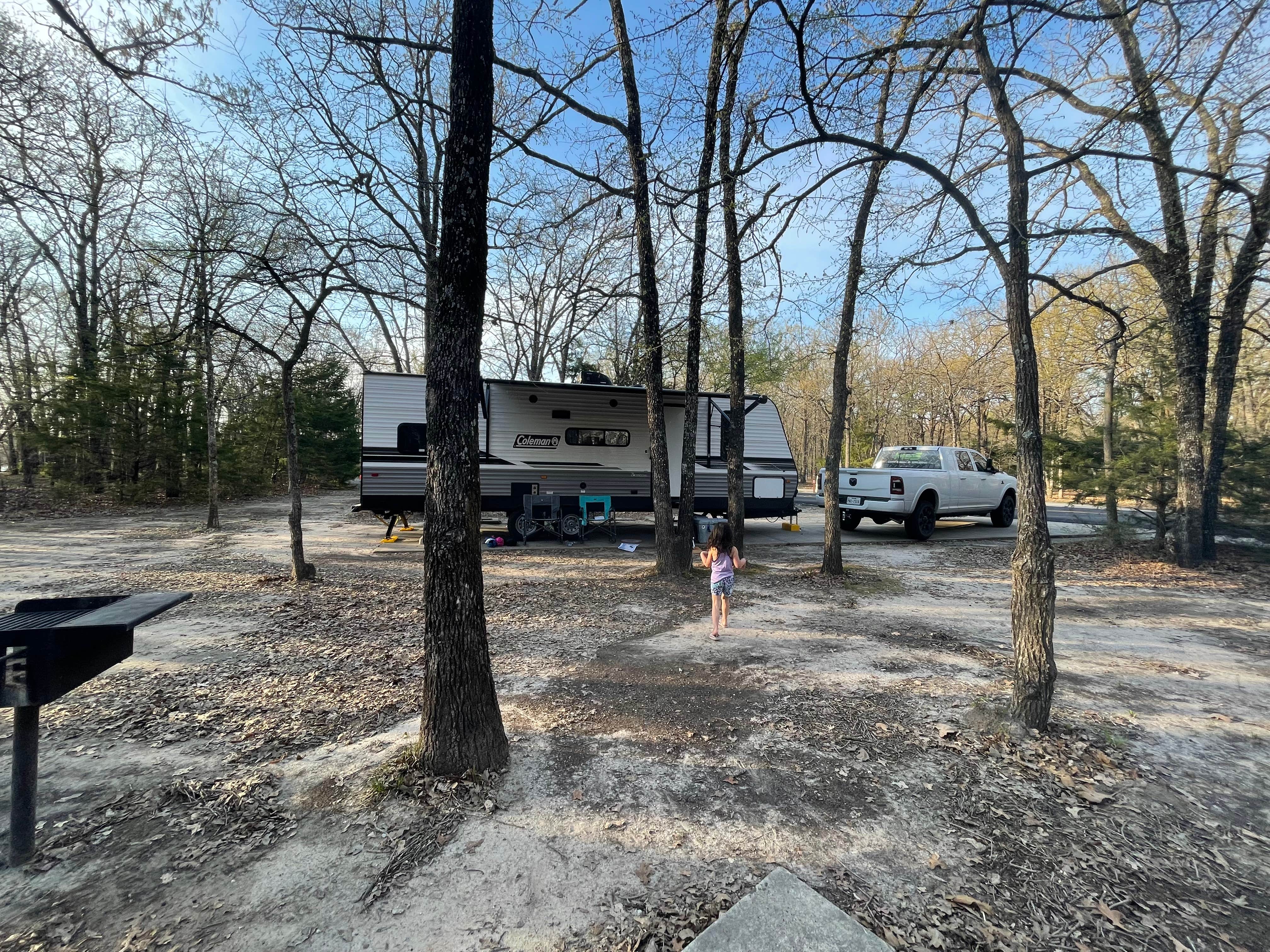 Christina H.'s photo of rv camping at Liberty Grove Campground — Cooper Lake State Park Doctors Creek Unit near Ladonia, TX