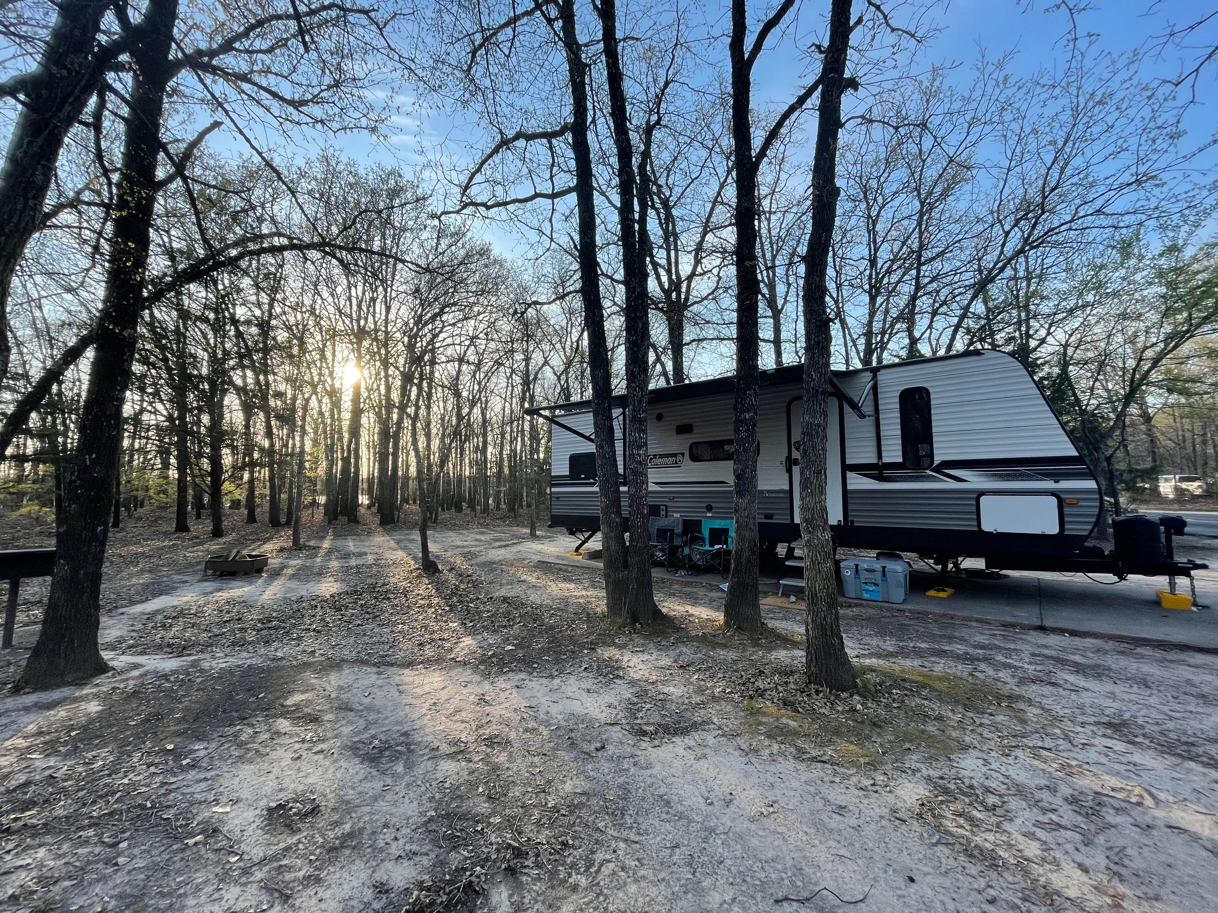 Christina H.'s photo of rv camping at Liberty Grove Campground — Cooper Lake State Park Doctors Creek Unit near Ladonia, TX