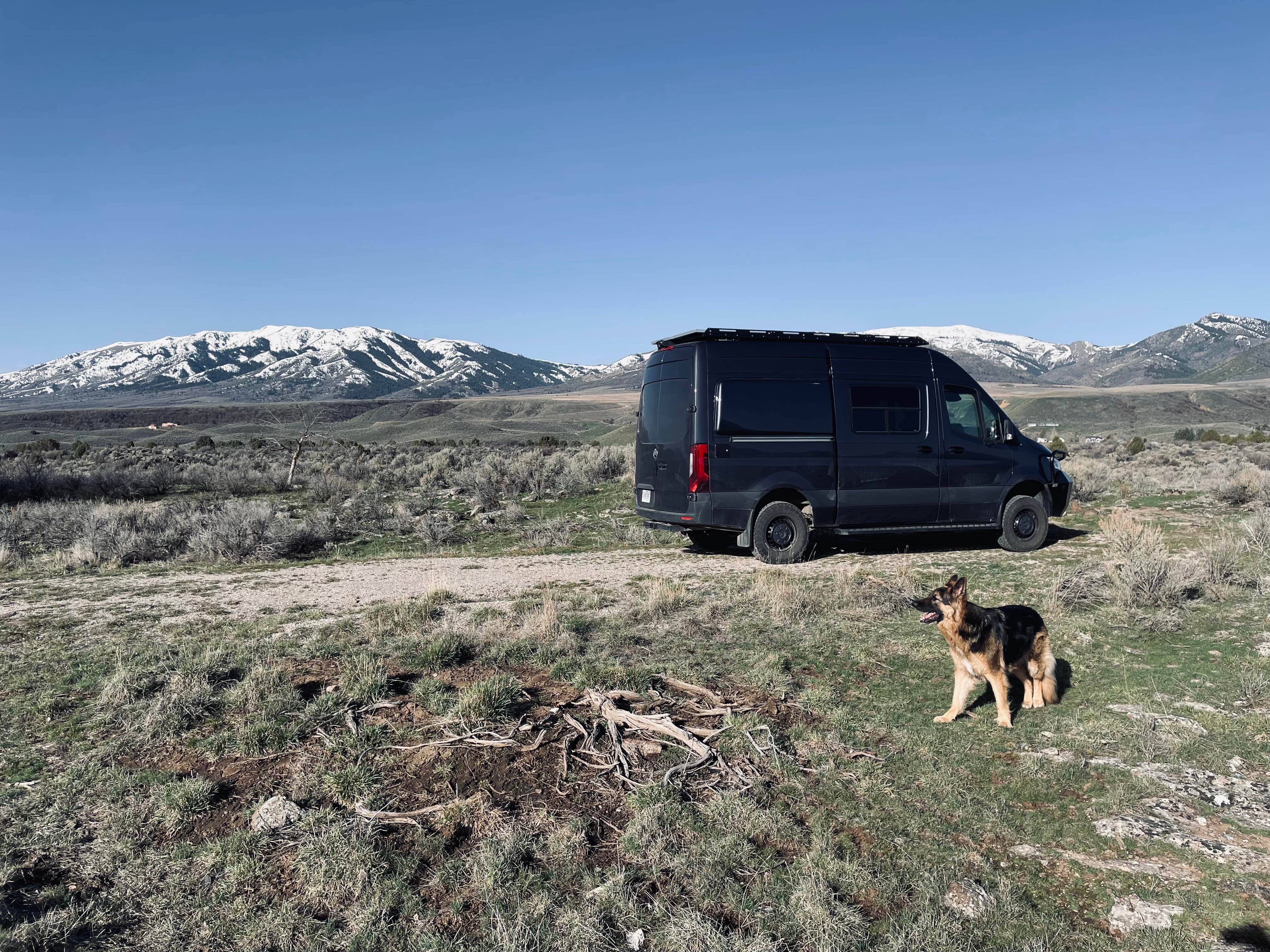 Eric A.'s photo of camping with pets at Indian Rocks - Dispersed Camping near Malad City, ID