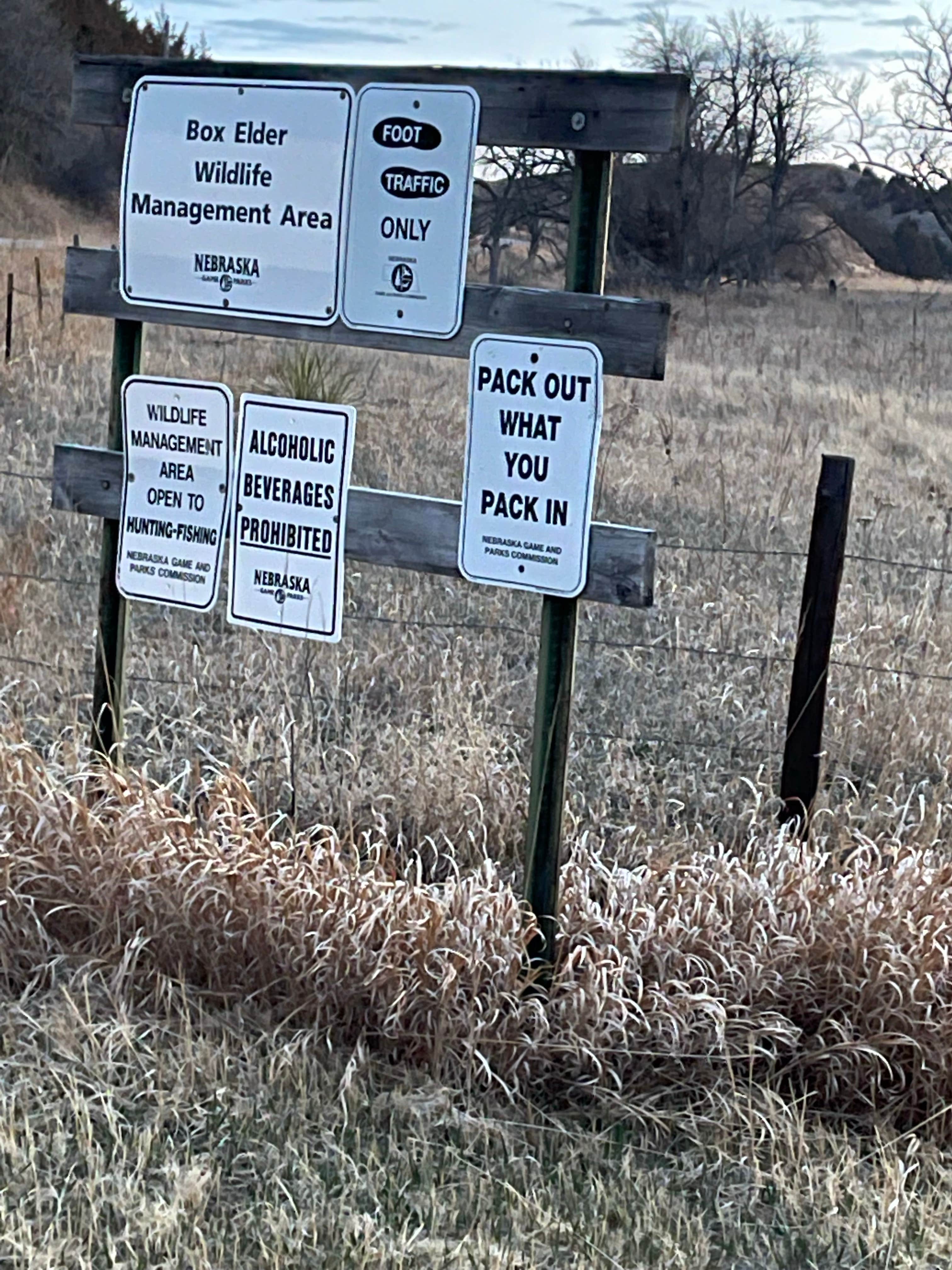 Box Elder Canyon WMA Camping Brady, NE