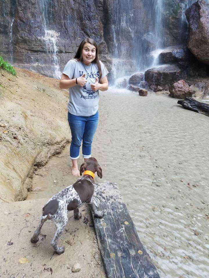 Rebecca S.'s photo of camping with pets at East Campground — Smith Falls State Park near Long Pine, NE