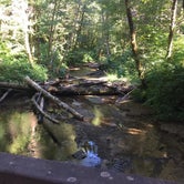 Bridge connecting campground to trail
