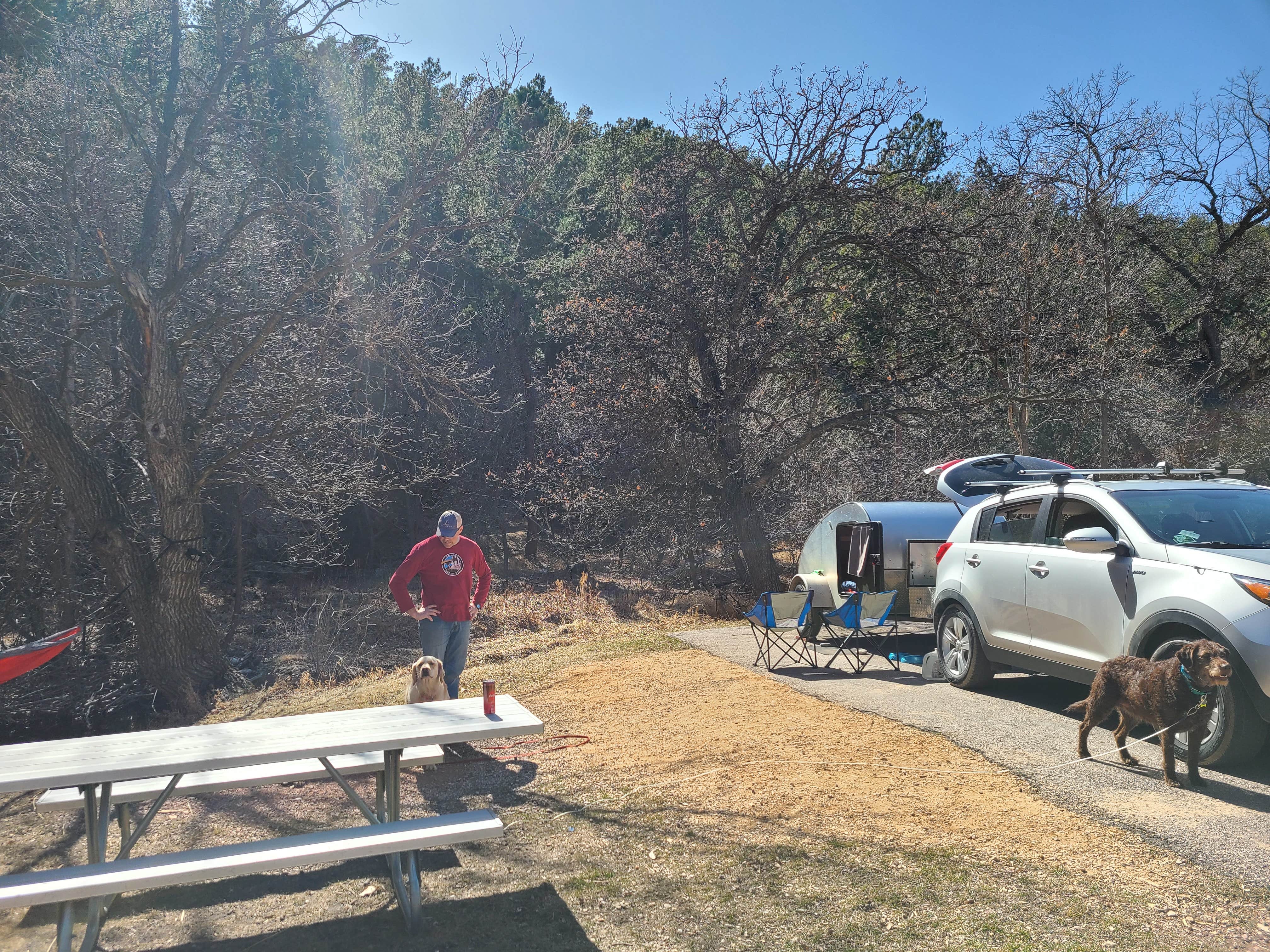 Amy G.'s photo of camping with pets at Game Lodge Campground — Custer State Park in South Dakota