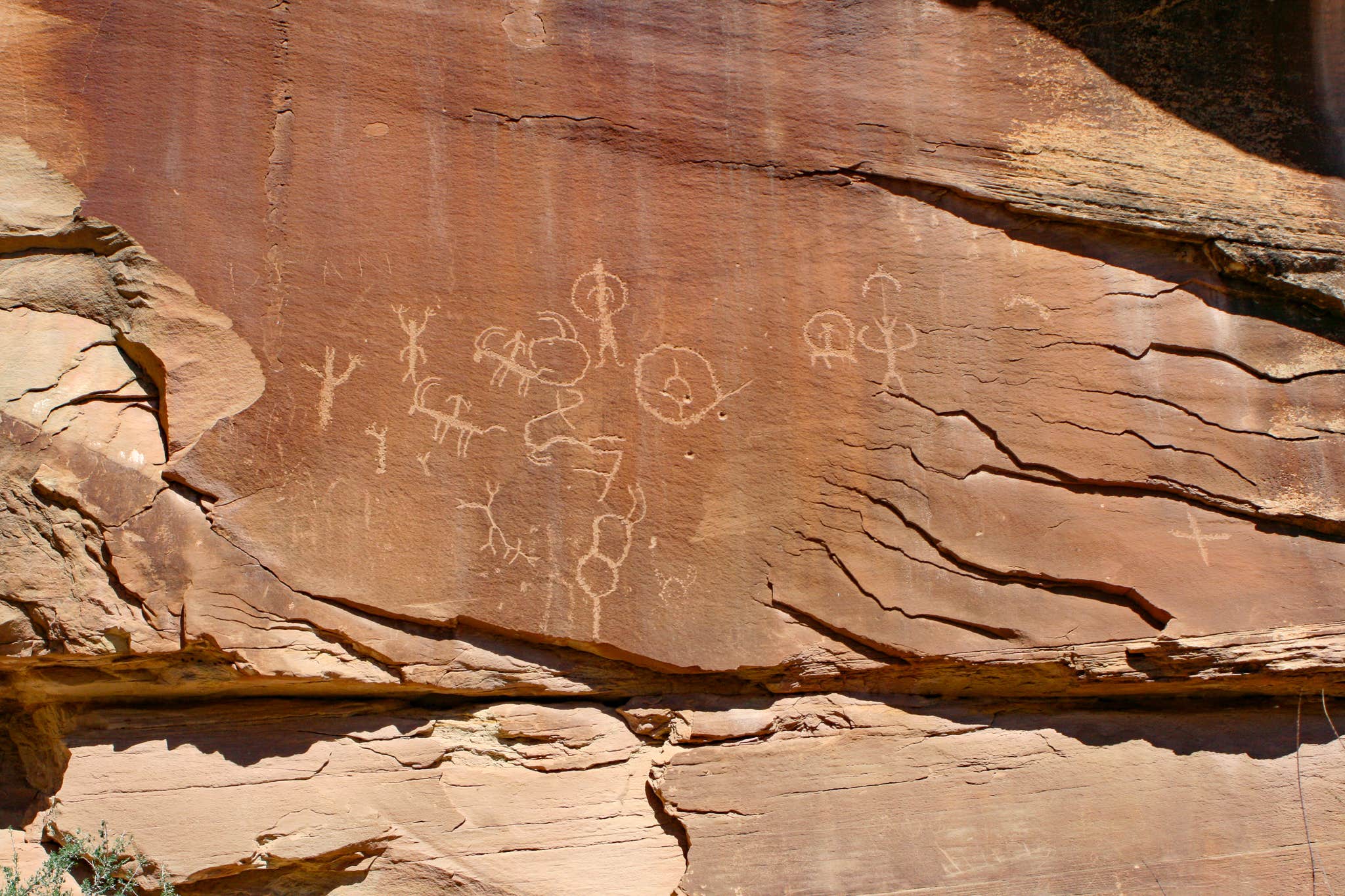 Camper-submitted photo at Sand Island BLM Campground Group sites Boat Launch near Bluff, UT