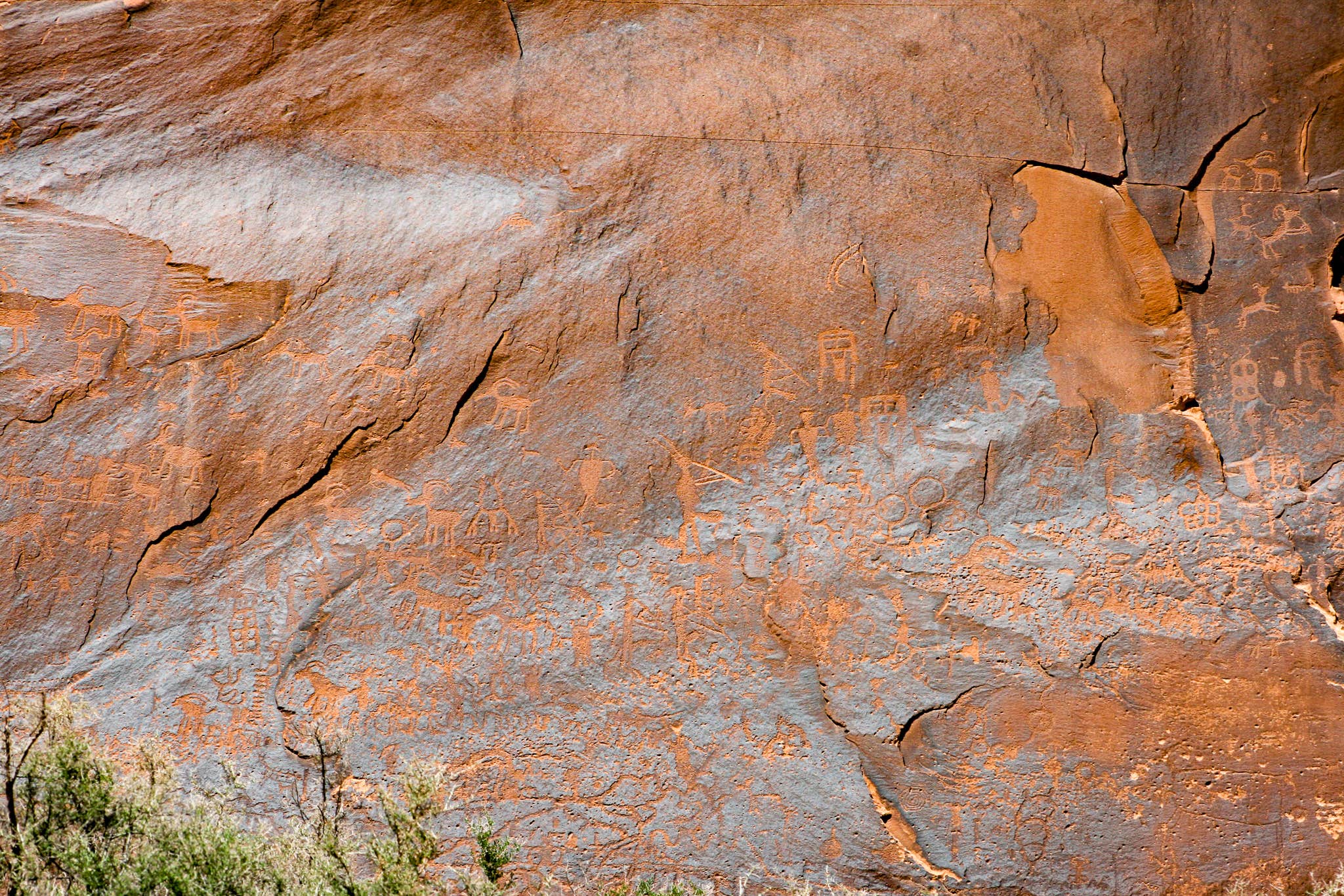 Camper-submitted photo at Sand Island BLM Campground Group sites Boat Launch near Bluff, UT