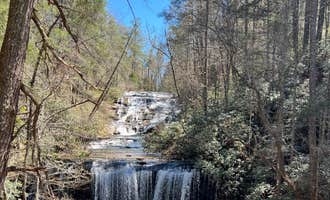 Camping near Mountain Fortress Miracle Farms: Brasstown Falls - OVERNIGHT CAMPING NO LONGER PERMITTED, Long Creek, South Carolina