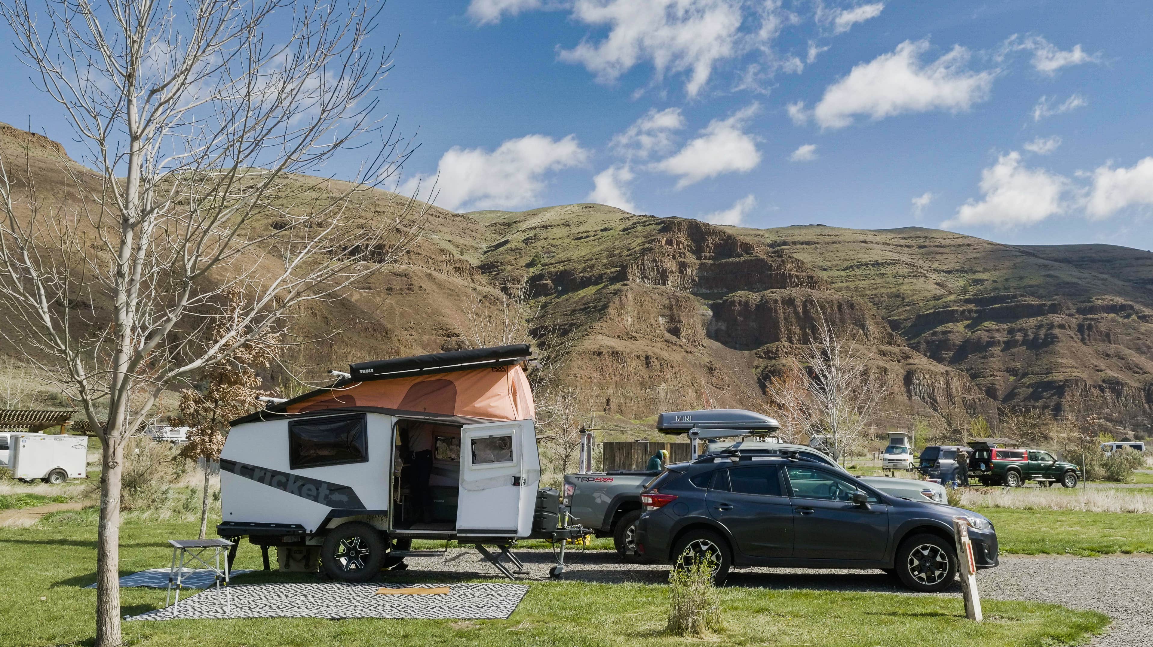Jonathan H.'s photo of rv camping at Lone Tree Campground — Cottonwood Canyon State Park near Cheatham Lock and Dam