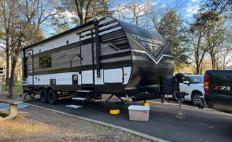 ladona's photo of rv camping at Shoal Bay near Blue Mountain, AR