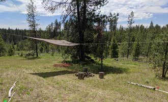 Camping near Hilgard Junction State Park Campground: The High Road Cabin (two) TENT Spots, Meacham, Oregon