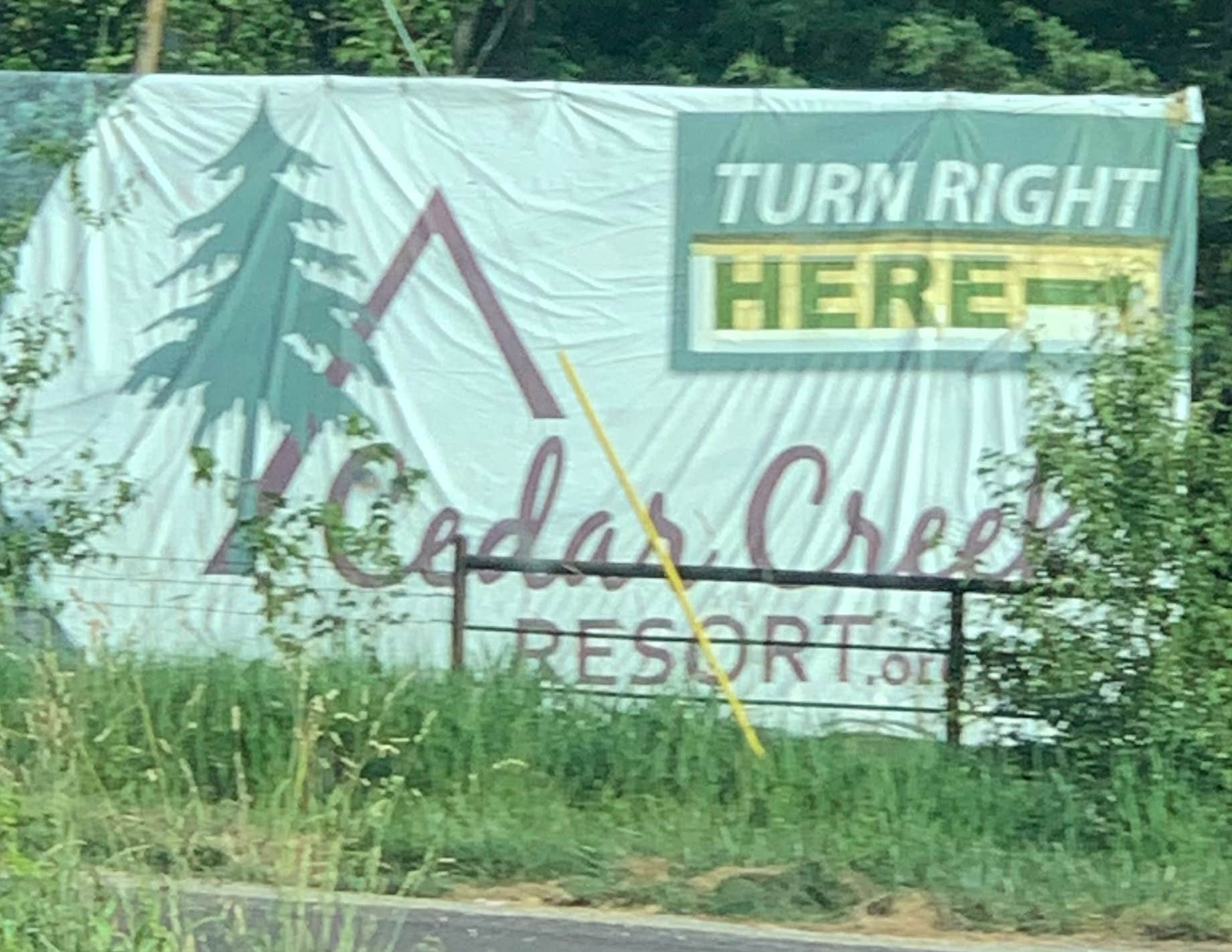 Camper-submitted photo at Cedar Creek Resort & RV Park near New Franklin, MO