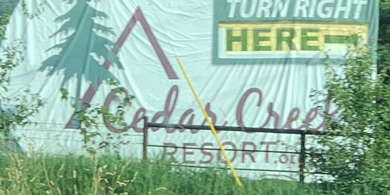 Camper submitted image from Cedar Creek Resort & RV Park