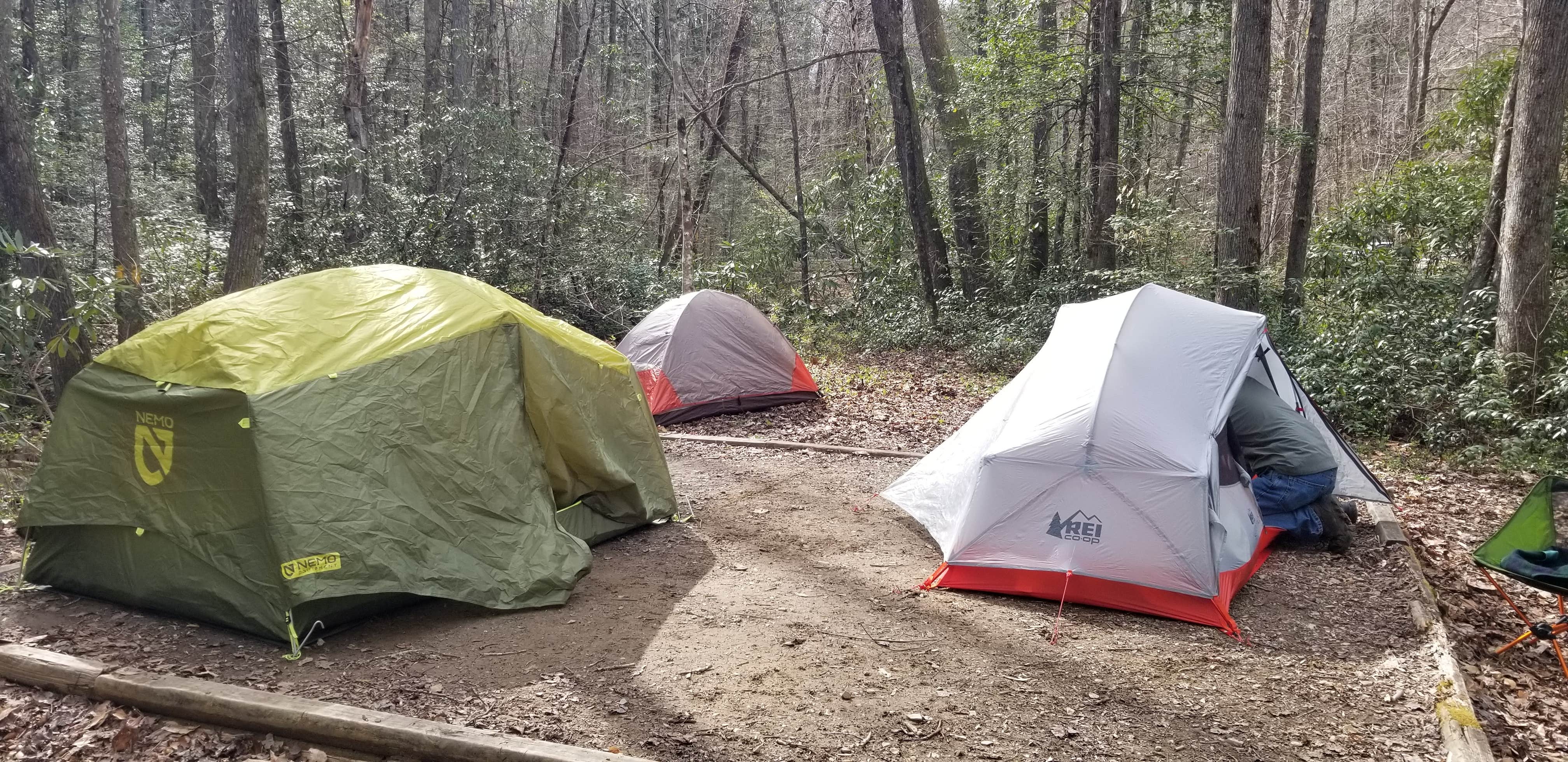 Katrin M.'s photo of tent camping at Rock Creek Campground — Obed Wild and Scenic River near Rockwood, TN