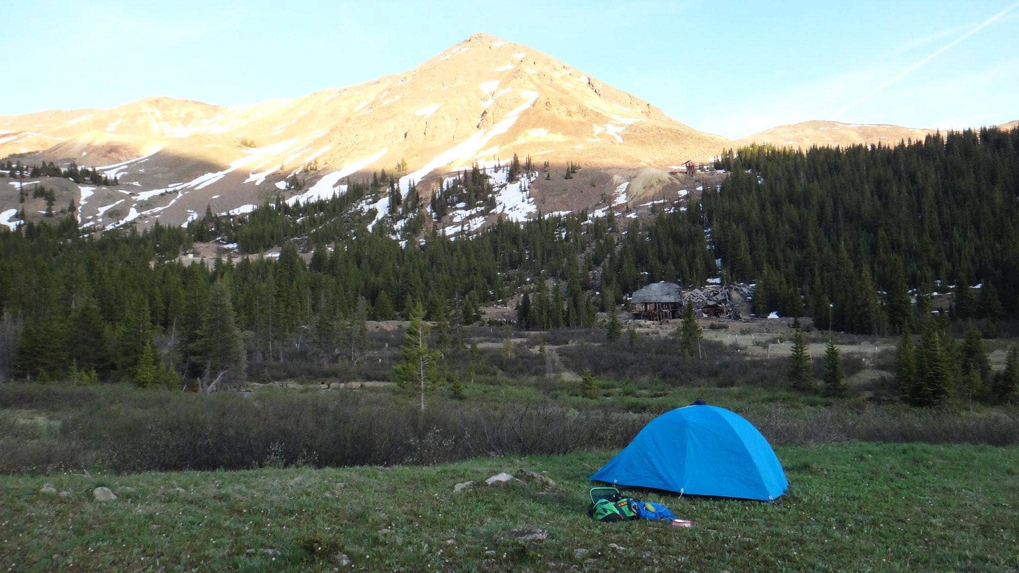 Daniel  B.'s photo of tent camping at Peru Creek Designated Dispersed Camping near Vail, CO