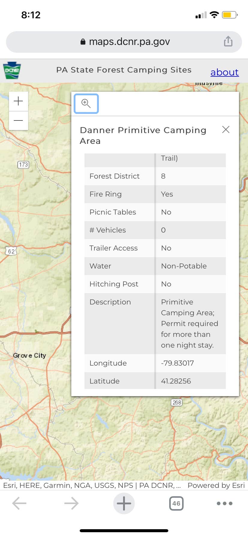Camper-submitted photo at Danner Primitive Campground near Gibsonia, PA
