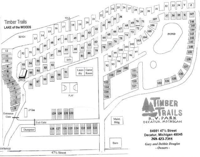Timber Trails RV Park Decatur, MI