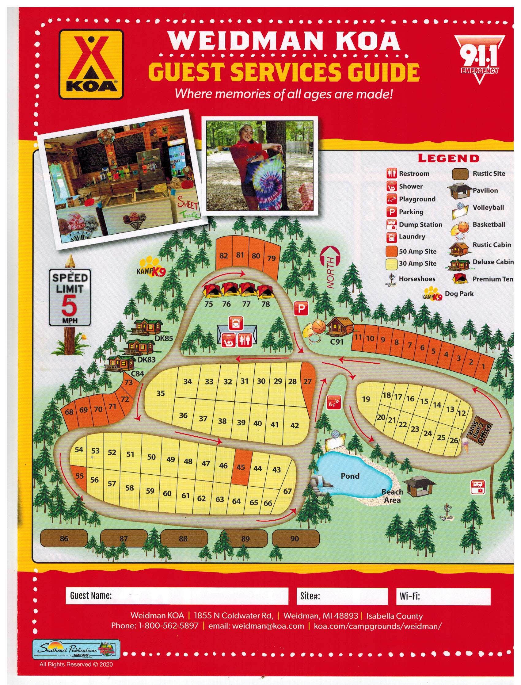 Camper-submitted photo at Weidman KOA near Lake, MI