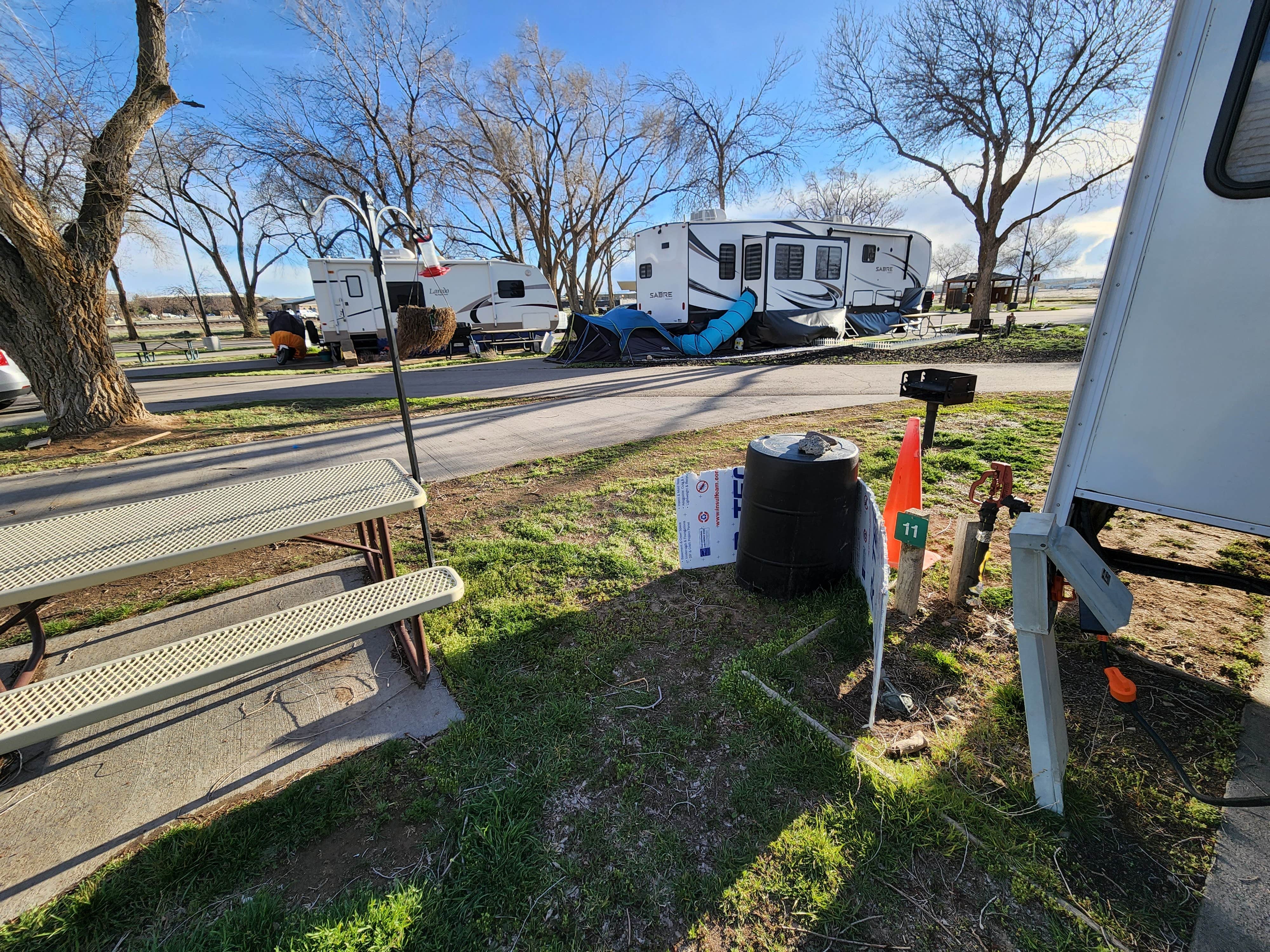 Camping near Cove at CJ Strike Reservoir - BLM: Military Park Mountain Home AFB FamCamp, Mountain Home, Idaho