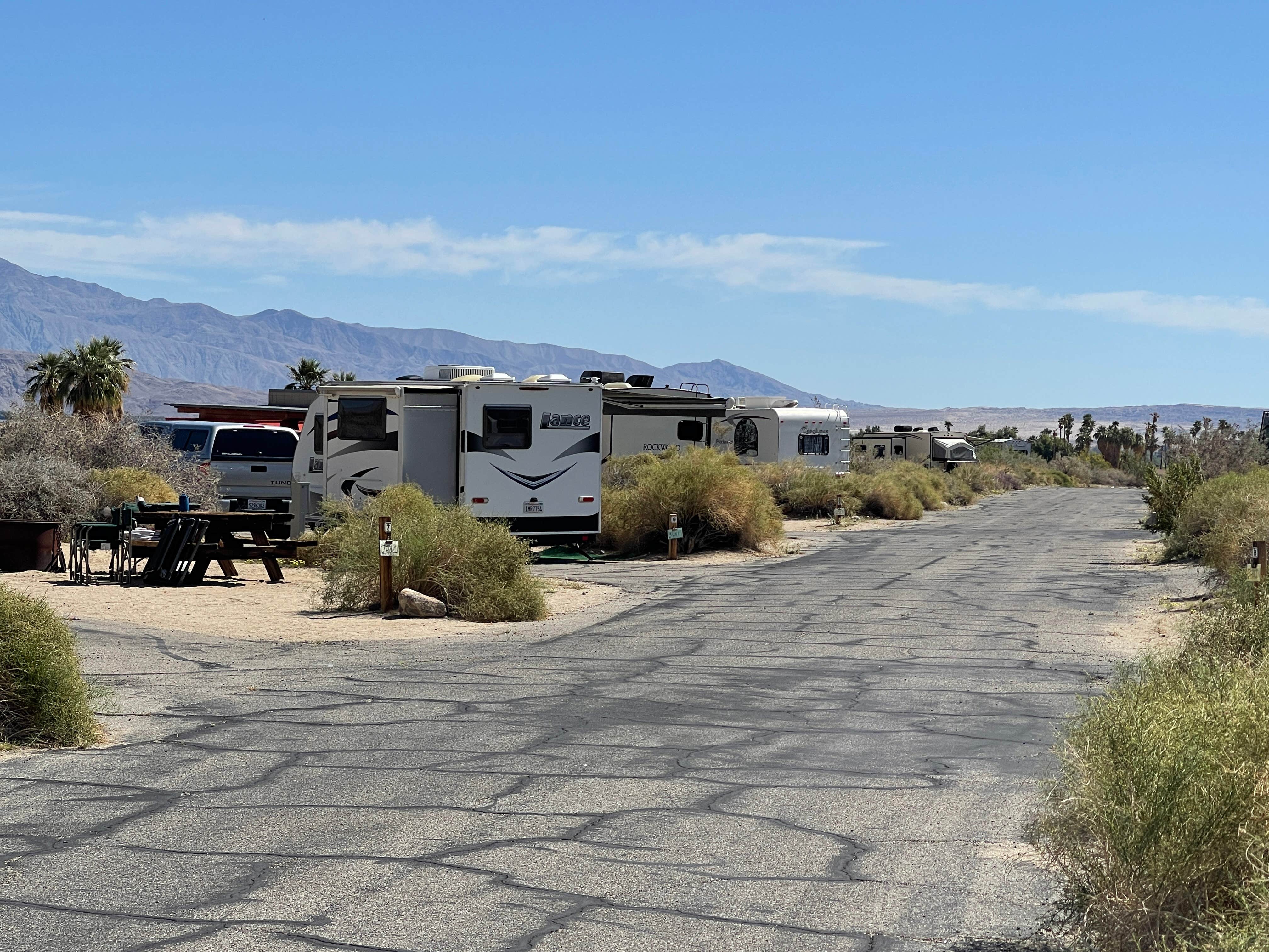 Lee D.'s photo of rv camping at Borrego Palm Canyon Campground — Anza-Borrego Desert State Park near Ocotillo Wells, CA
