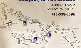 Camping near White Birch Village: Camping in the Clouds, Florence, Wisconsin