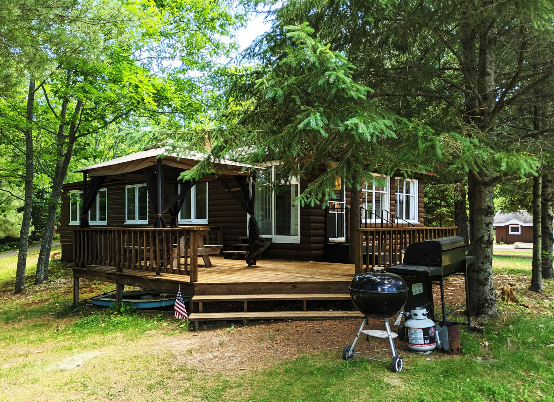 Saraj B.'s photo of a cabin at Coadys' Point of View Lake Resort & Glamping Campground near Presque Isle, WI