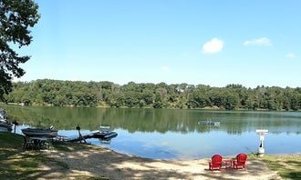 Camping near Coloma Camperland and Rough Cut Saloon: Deep Lake Campground, Briggsville, Wisconsin