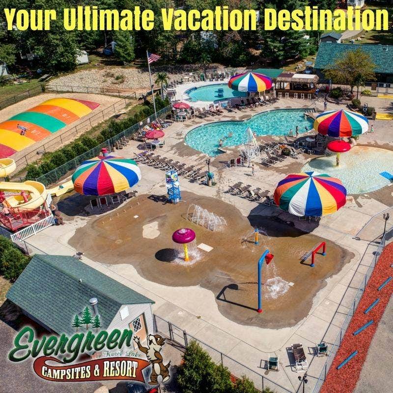 Camper-submitted photo at Evergreen Campsites and Resort near Nelsonville, WI