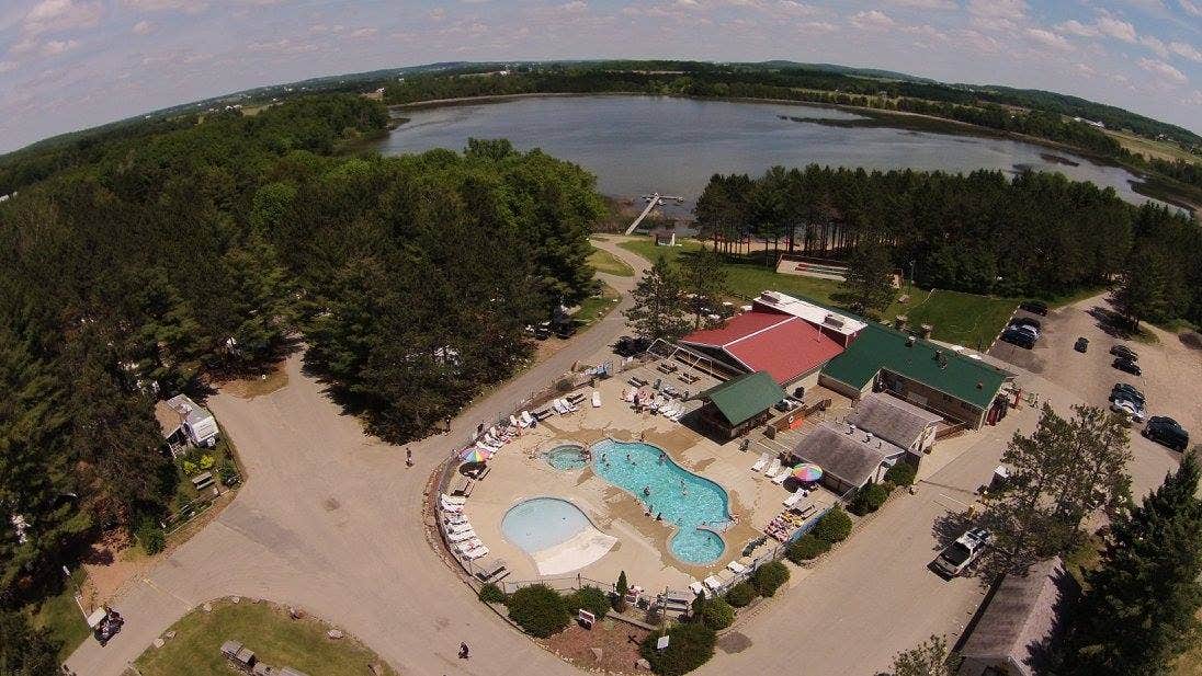 Camper-submitted photo at Kinney lake campground near Wausau, WI