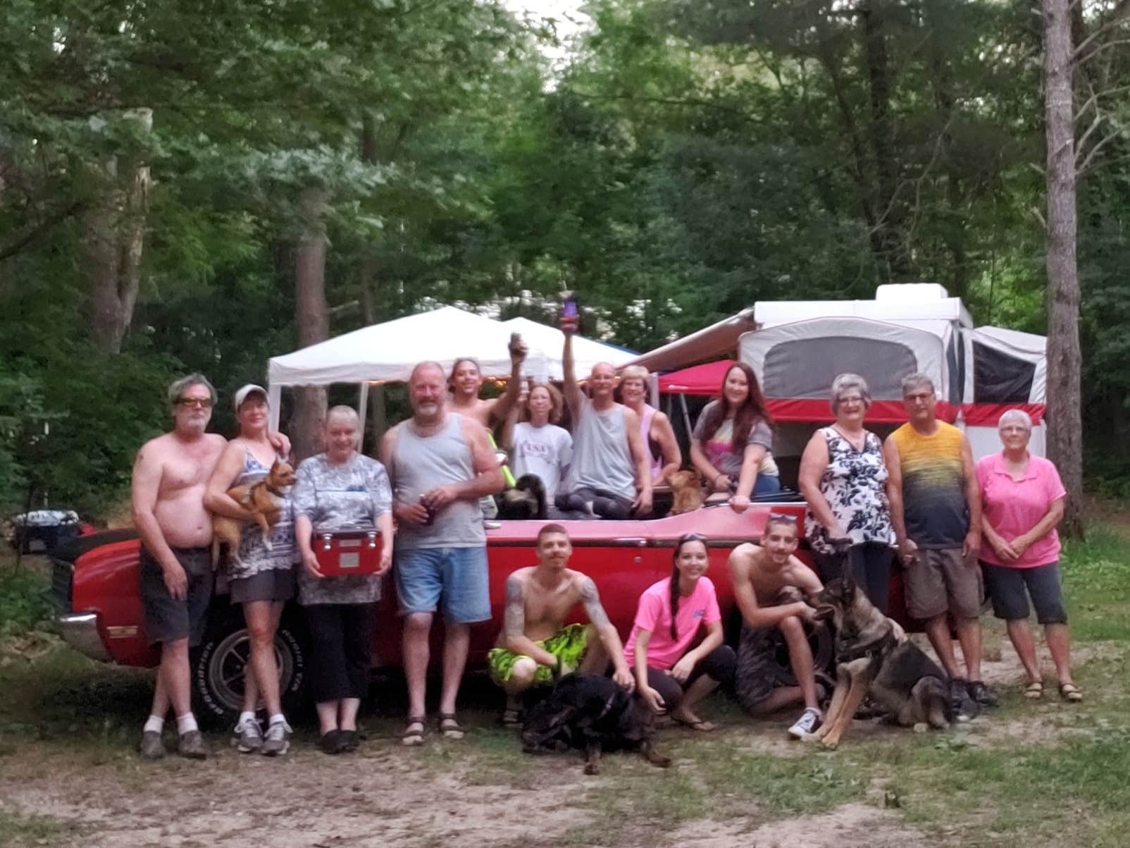 justin's photo of camping with pets at Sherwood Forest Campgrounds in Wisconsin
