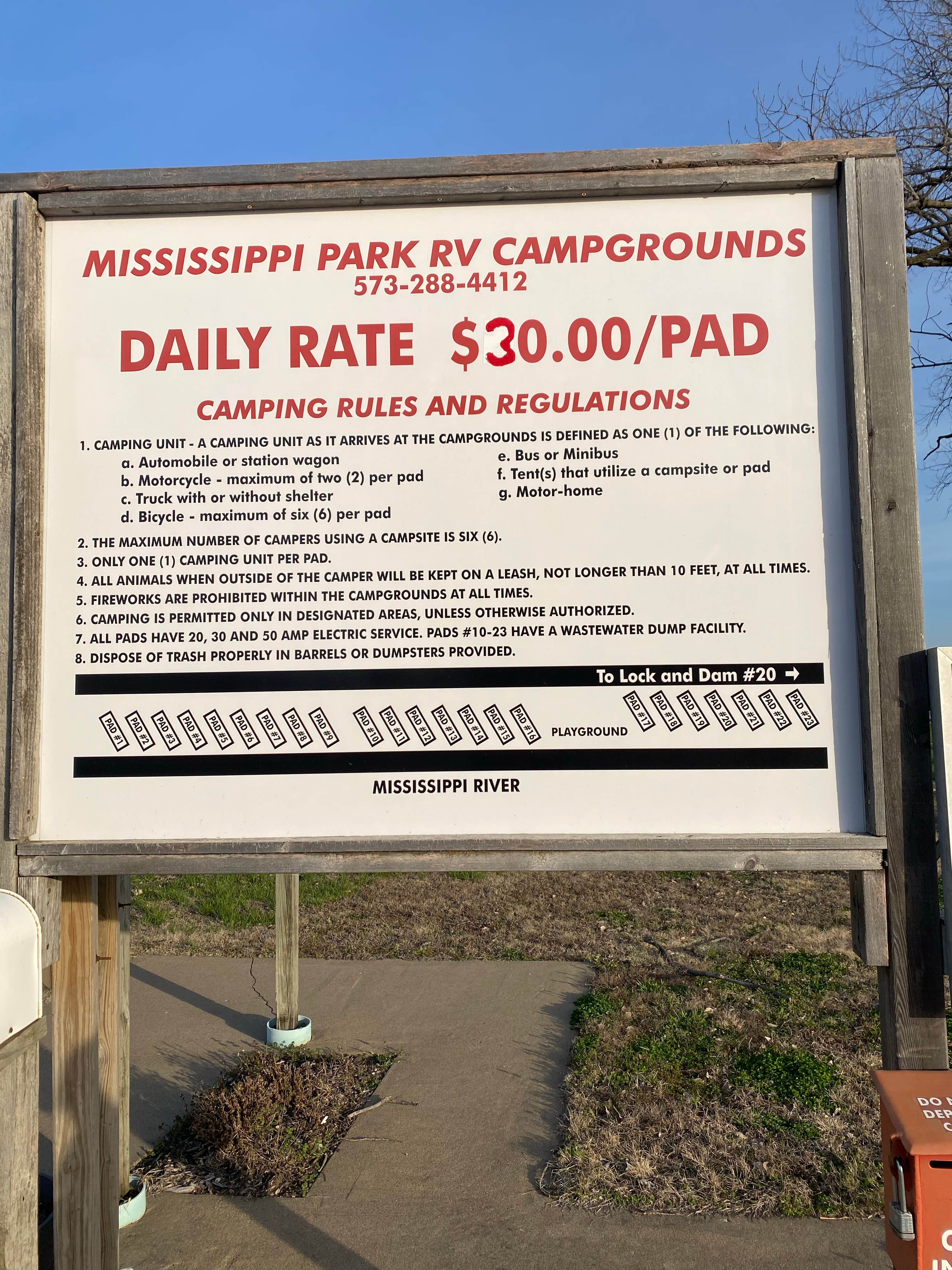 Camper-submitted photo at Canton City River Park near La Grange, MO