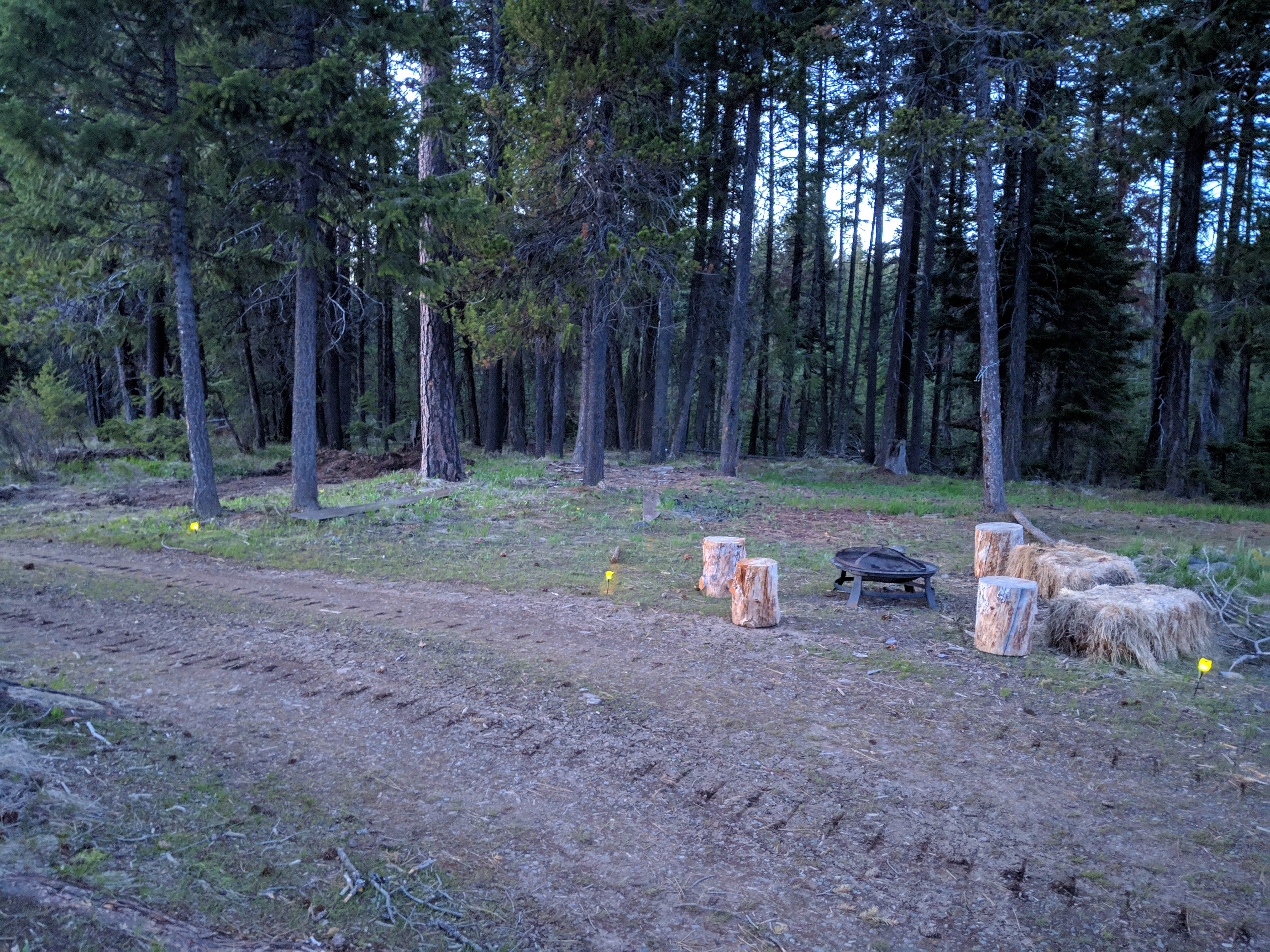Camper-submitted photo at The High Road Cabin (two) TENT Spots near Meacham, OR