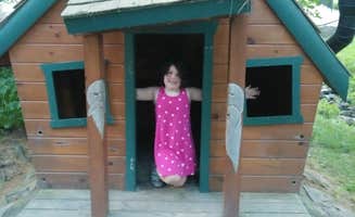 J. W.'s photo of camping with pets at Pine Acres Family Camping Resort in Massachusetts