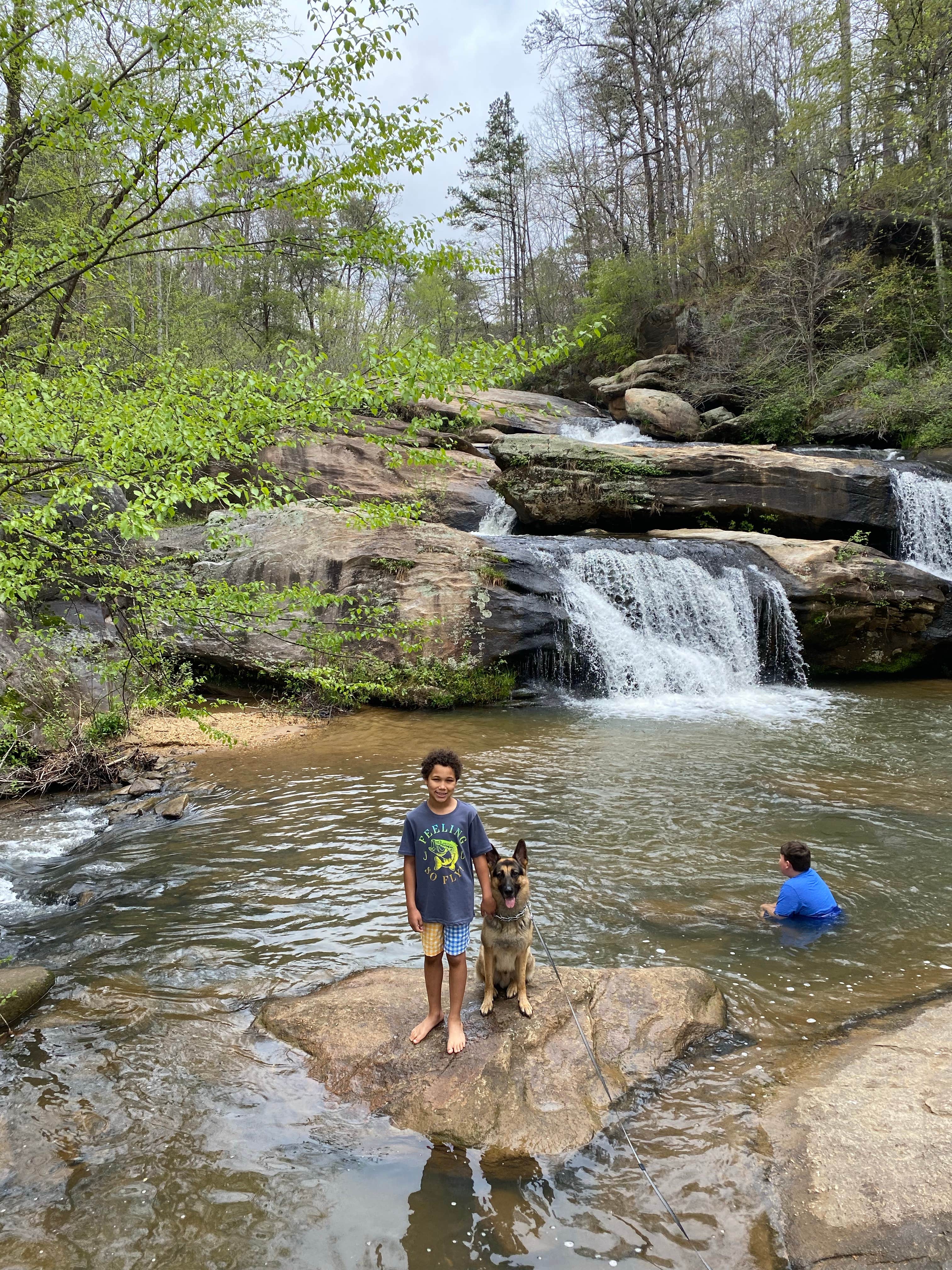 Katie E.'s photo of camping with pets at Chau Ram County Park near Lavonia, GA