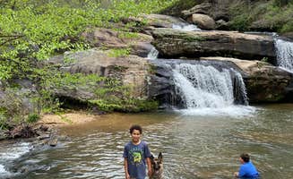 Katie E.'s photo of camping with pets at Chau Ram County Park near Hartwell Lake