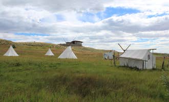 Camping near Cody Trout Ranch Camp - RV, Tipi, and Sheep Wagon Camping: Big Quiet Farm Stay & Campground, Ralston, Wyoming