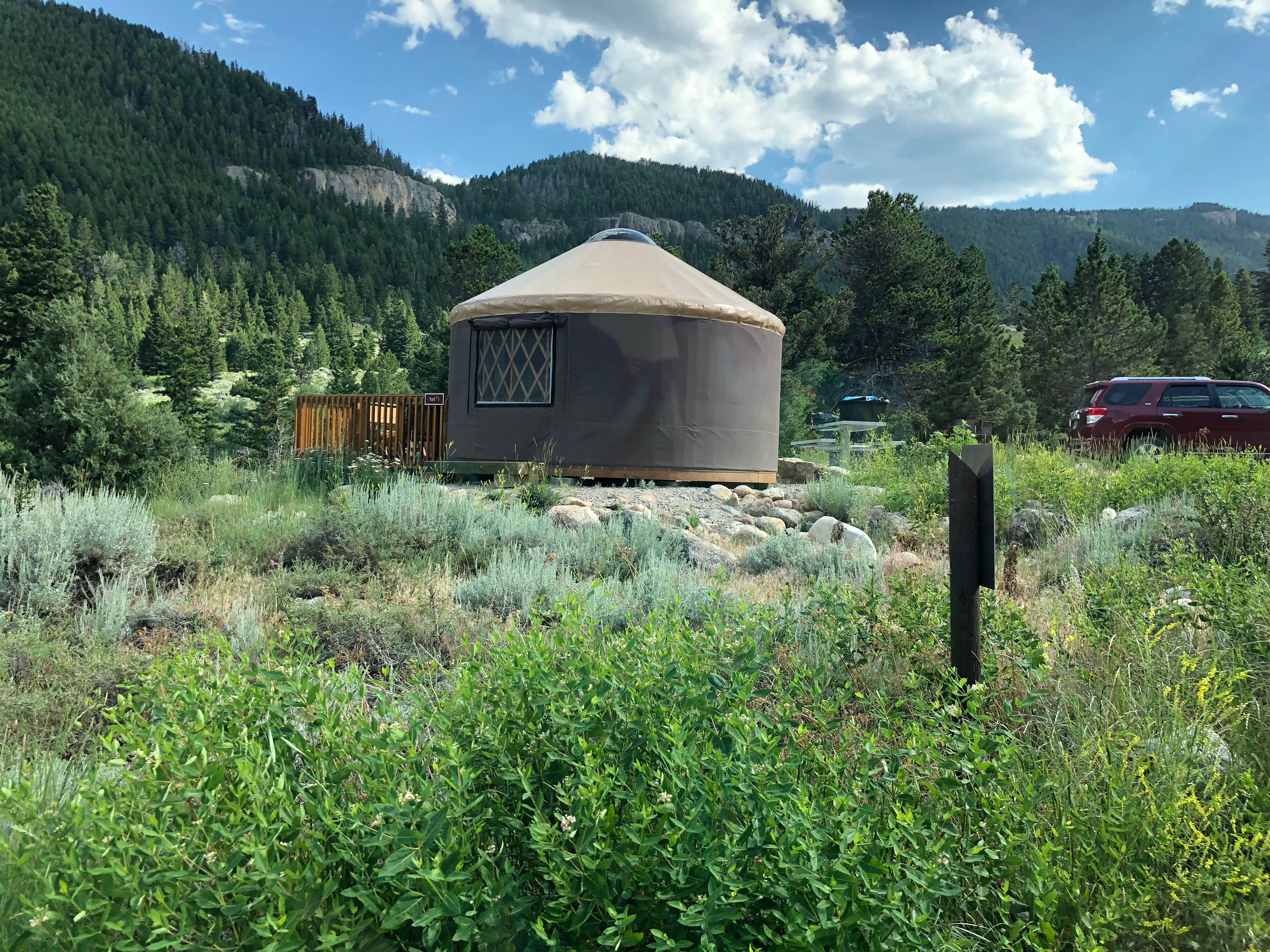 Art S.'s photo of glamping accommodations at Popo Agie Campground — Sinks Canyon State Park near Boulder, WY