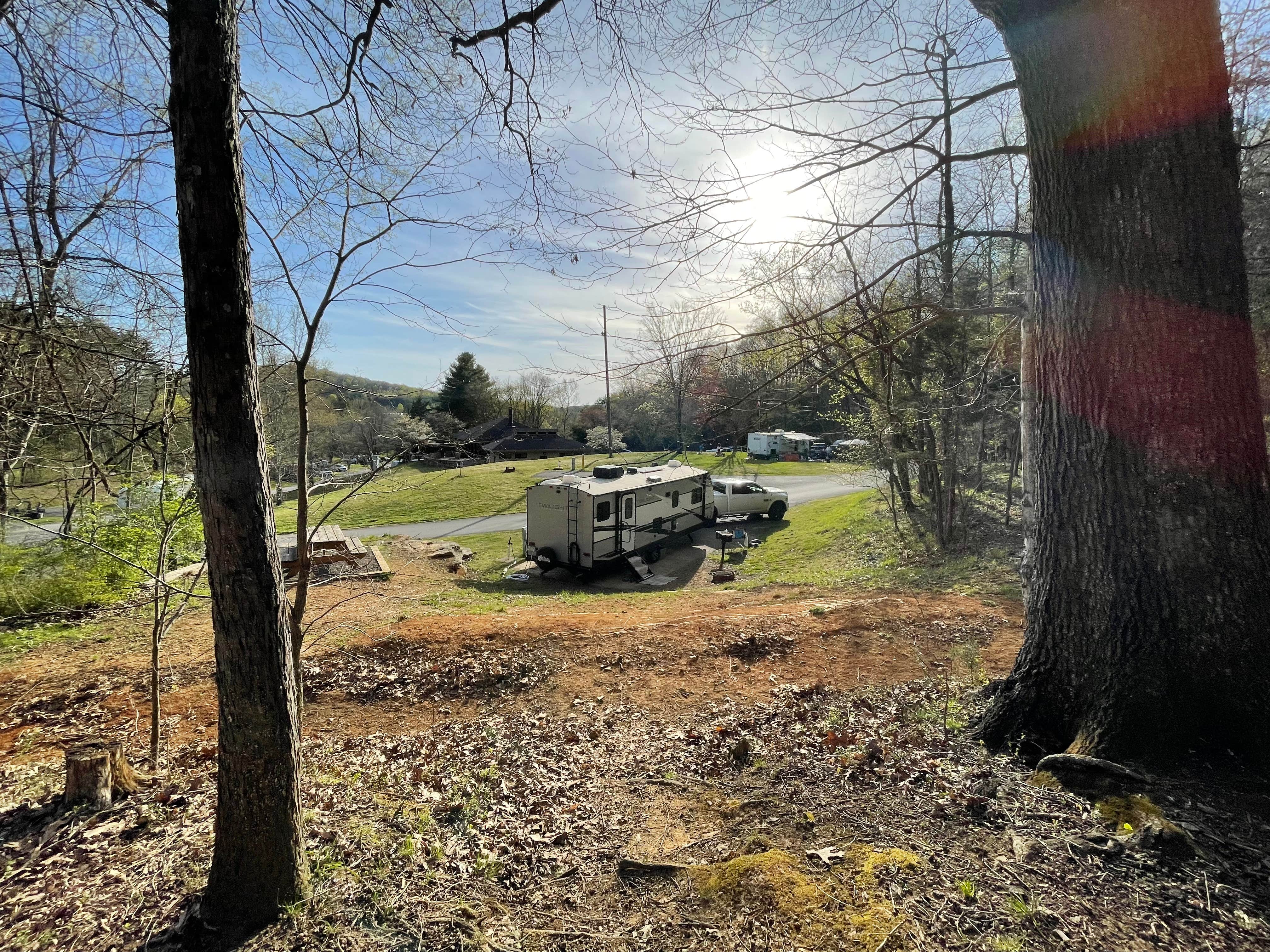 Katie B.'s photo of rv camping at Panther Creek State Park Campground near Rutledge, TN