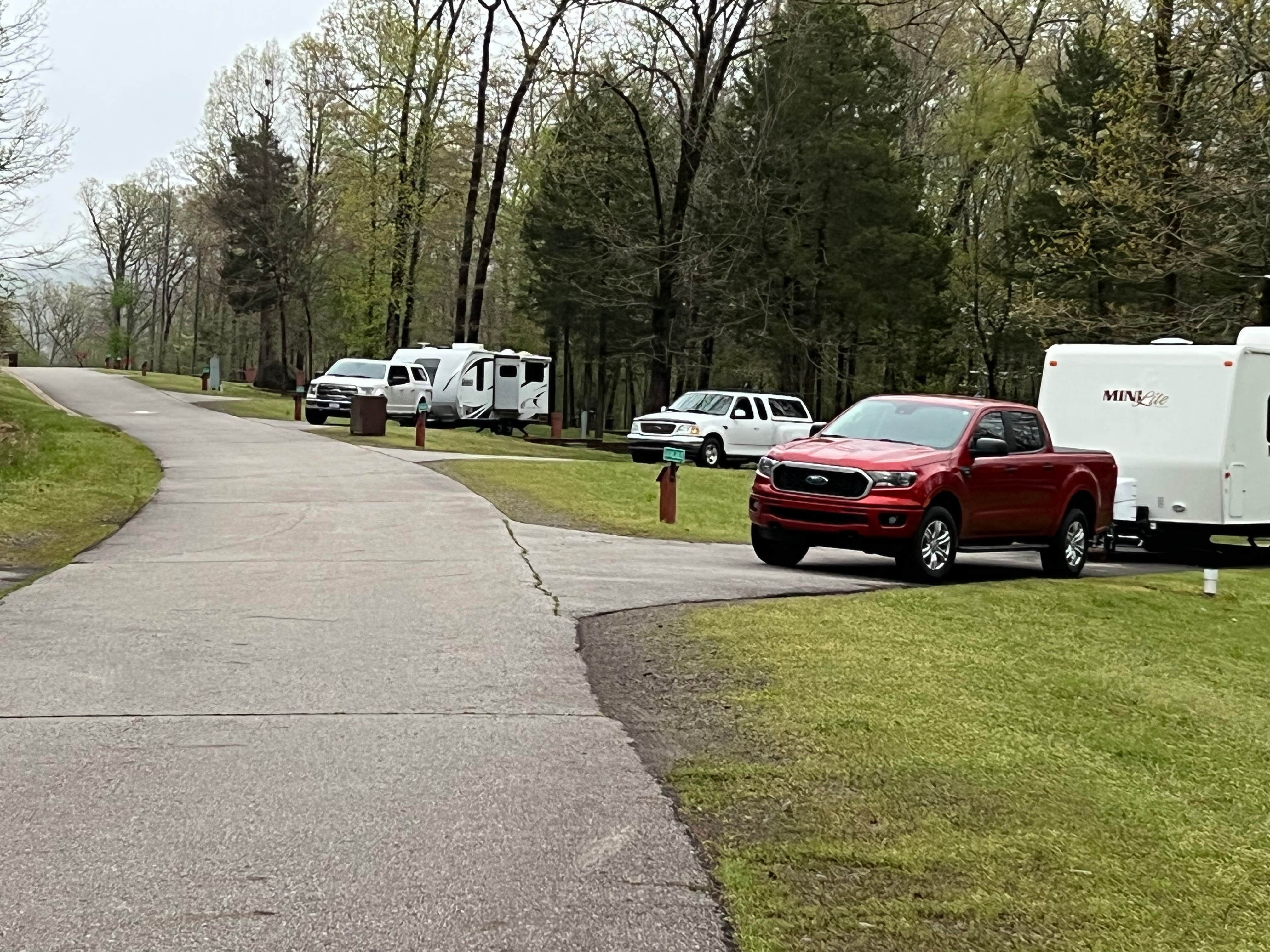D37  .'s photo of rv camping at Lake Fort Smith State Park Campground near Ozark Lake