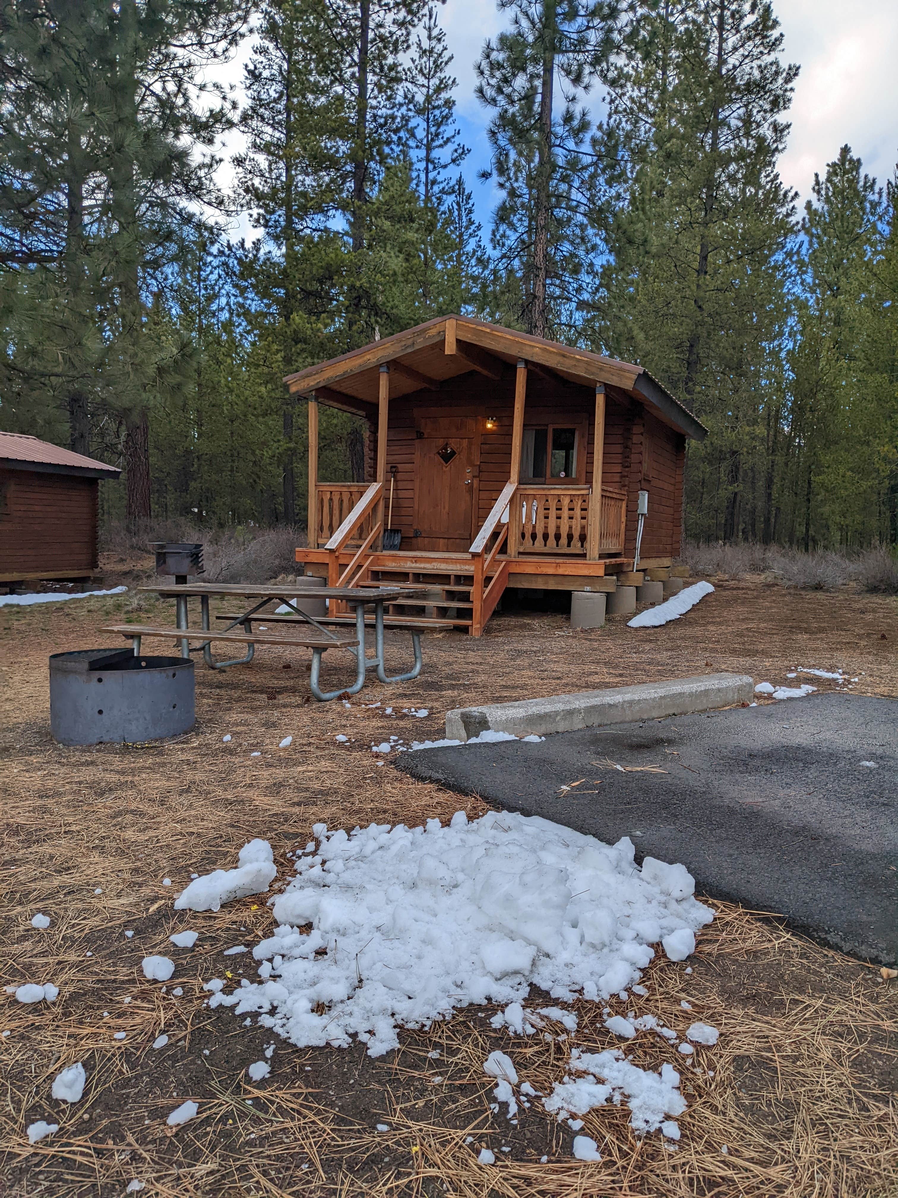 Becbecandbunny O.'s photo of a cabin at LaPine State Park Campground near Terrebonne, OR