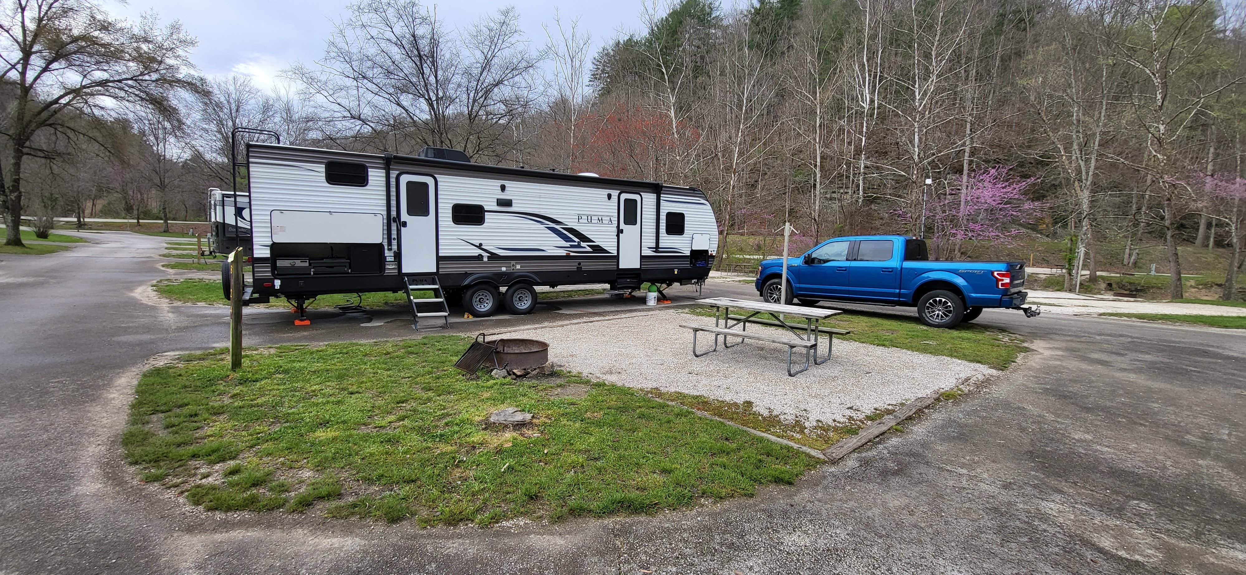 Garrick H.'s photo of rv camping at Middle Fork Campground — Natural Bridge State Resort Park near Denniston, KY